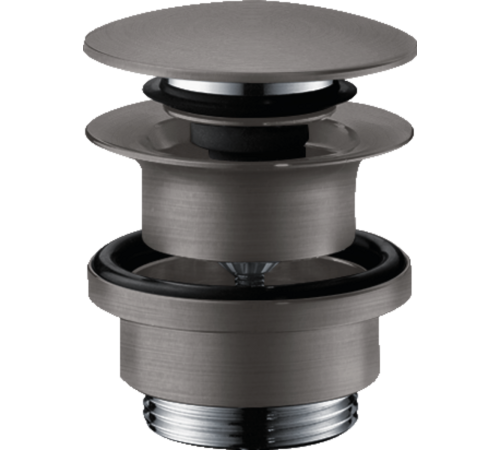 Донный клапан Hansgrohe Push-Open 1 1/4 черный хром 50100340