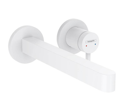 Смеситель для раковины Hansgrohe Finoris встраиваемый излив 22.8 см белый матовый 76050700