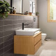 Смеситель для раковины Hansgrohe Rebris E с донным клапаном матовый черный 72557670