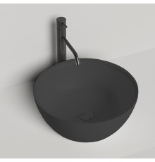 Раковина накладная Salini Alda 02 42.5х42.5х15.5 см S-Sense черный RAL 9005 1102110GRF