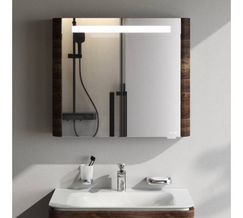 Зеркальный шкаф с подсветкой AM.PM Inspire V2.0 80 см правый орех M30MCR0801NF