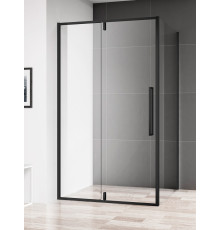Душевая дверь в нишу Aquanet 900х1950 мм стекло 6 мм черный профиль AQM7108-2-9