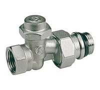 Клапан запорный Giacomini R715TG прямой 1/2х1/2 ВН хромированный R715X033