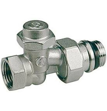 Клапан запорный Giacomini R715TG прямой 1/2х1/2 ВН хромированный R715X033