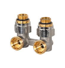 Узел радиаторный угловой Oventrop Multiflex R ZB 3/4 x 1/2 EK никелированный 101580084