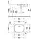 Раковина встраиваемая снизу Duravit D-Code 56х40 см без отверстия 0338560000