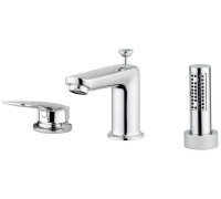 Смеситель на борт ванны на 3 отверстия M&Z Laguna хром LGA03000