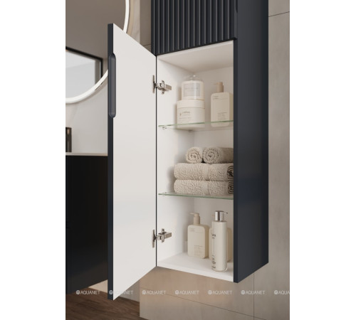 Шкаф-пенал Aquanet Джейн 35 маренго 00313305