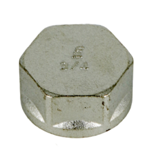 Заглушка латунная луженая ELSEN Metalit 3/4 внутренняя резьба EBF.02.34T