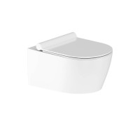 Комплект инсталляции AM.PM ErgoFit с подвесным безободковым унитазом, сиденьем микролифт и клавишей IS110101.DX77C1700