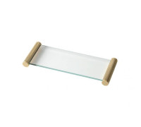 Лоток стеклянный настольный Oasis Defile 32х12.5х3 см золото 0AGD028OR