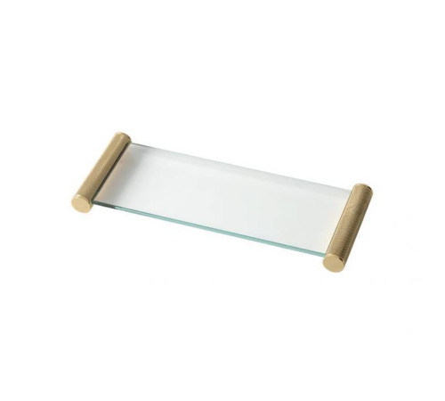 Лоток стеклянный настольный Oasis Defile 32х12.5х3 см золото 0AGD028OR