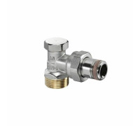 Вентиль запорный угловой Oventrop Combi 2 DN 15 3/4x1/2 никелированный 1091072