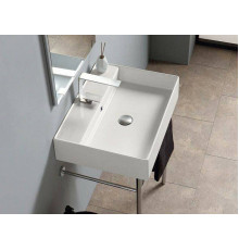 Раковина подвесная Scarabeo Teorema 2.0 60x46 см 1 отверстие для смесителя Pearl 5105/41