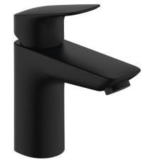 Смеситель для раковины hansgrohe Logis 100 однорычажный с клапаном Push-Open матовый черный 71107670