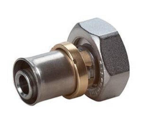 Муфта с накидной гайкой Giacomini RM179E 3/4 EK х 16х2 мм латунь никелированная RM179X103