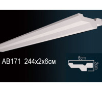 Карниз потолочный Perfect AB171 полиуретановый 140x140x2000 мм AB171