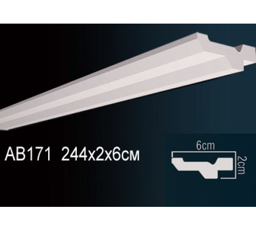 Карниз потолочный Perfect AB171 полиуретановый 140x140x2000 мм AB171