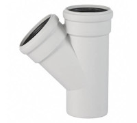 Тройник Ostendorf Skolan Safe SKEA 45° 50/50 мм RAL 7035 332200