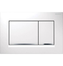 Клавиша смыва Geberit Sigma 30 двойная белый/хром/белый 115.883.KJ.1