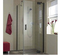 Уголок душевой Kermi Filia XP 1200x900x2000 мм черный soft прозрачное стекло FX 1WL 12020 AK / FX TWD 09020 AK