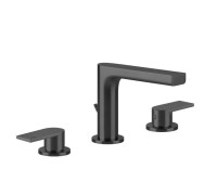 Смеситель для раковины Gessi Emporio Via Manzoni на 3 отверстия с донным клапаном Black XL 38612#299
