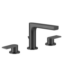 Смеситель для раковины Gessi Emporio Via Manzoni на 3 отверстия с донным клапаном Black XL 38612#299