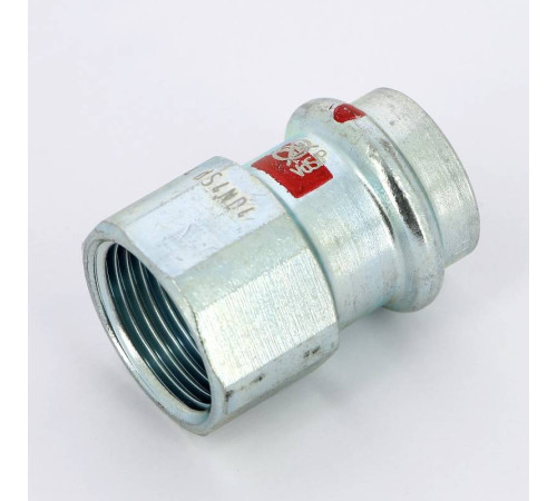 Муфта переходная пресс-В Viega Prestabo 22х3/4 оцинкованная сталь 559113