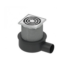 Трап низкий горизонтальный TECEdrainpoint S с решеткой S50 DN 50 3601050