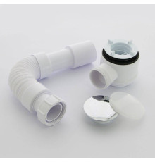 Сифон для поддона McAlpine бутылочный раздвижной 300-500 мм высота 65 мм выход 40/50 мм MRS5C-SLF-65