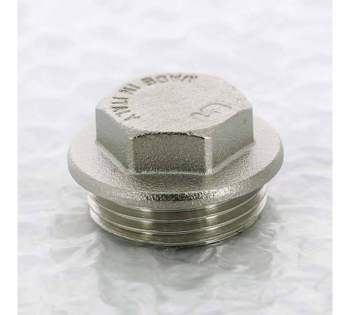 Заглушка никелированная Uni-Fitt 1 наружная резьба 608N4000