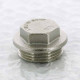 Заглушка никелированная Uni-Fitt 1 наружная резьба 608N4000