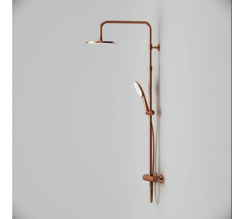 Душевая система AM.PM X-Joy с термостатом розовое золото F0785A444