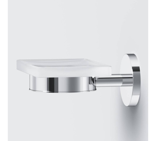 Мыльница стеклянная с настенным держателем AM.PM X-Joy хром A85A34200