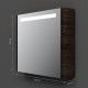 Зеркальный шкаф с подсветкой AM.PM Inspire V2.0 80 см левый табачный дуб M30MCL0801TF