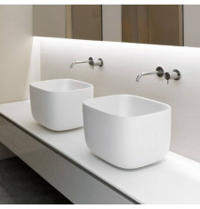 Раковина накладная Antonio Lupi Poggio 46х40х30 см белая POGGIO