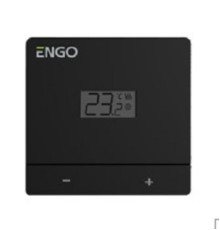 Терморегулятор проводной Salus EASYBATB накладной на батарейках черный EASYBATB