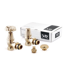 Комплект вентилей SR Rubinetterie Floral Old Style 1/2 угловой светлое золото K337-1500T000