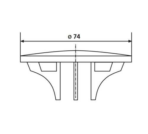 Крышка декоративная для сифона Sanit 821/50F бронза 02.567.D2..0000