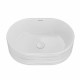 Раковина накладная Kerama Marazzi ArtBasin Sabbia 50.5x36.6 см без отверстия белый глянец SA.wb.50/WHT