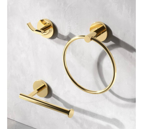 Кольцо для полотенец AM.PM X-Joy настенное золото A85A34499