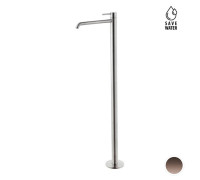 Смеситель для раковины напольный Newform X-STEEL 316 излив 280 мм наружная часть PVD Brushed copper bronze 69618EX.59.067