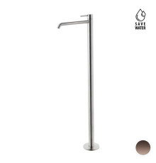 Смеситель для раковины напольный Newform X-STEEL 316 излив 280 мм наружная часть PVD Brushed copper bronze 69618EX.59.067