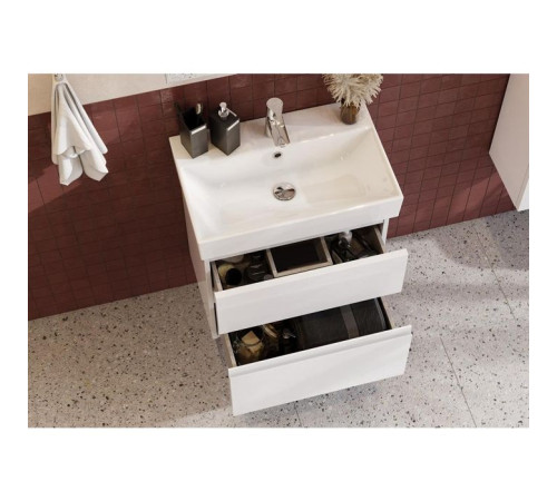 Тумба подвесная Roca Oleta 60х37х54 см 2 ящика белый матовый A857639501