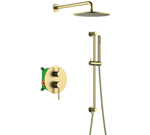 Душевой гарнитур Timo Saona 250 мм со штангой 650 мм золото матовое SX-2309/17SM