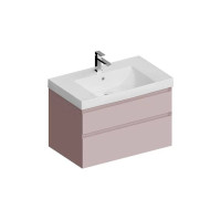Тумба подвесная Kerama Marazzi Cubo 80 см с ящиками мальва матовая CUB.80.2\MAL