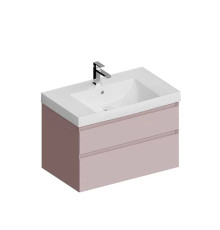 Тумба подвесная Kerama Marazzi Cubo 80 см с ящиками мальва матовая CUB.80.2\MAL