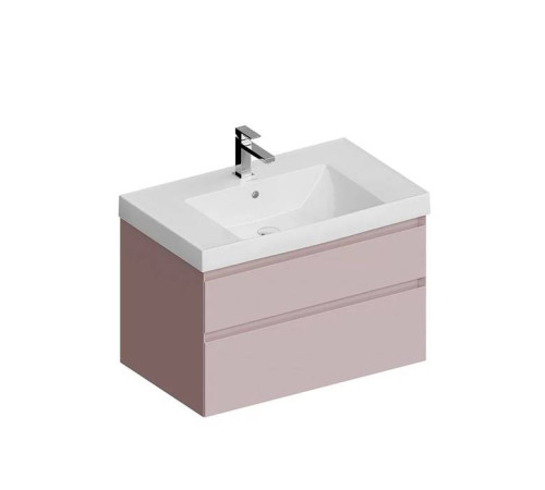 Тумба подвесная Kerama Marazzi Cubo 80 см с ящиками мальва матовая CUB.80.2\MAL