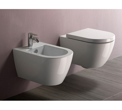 Биде подвесное GSI Pura 500x360 мм с отверстием под смеситель и переливом 8864111