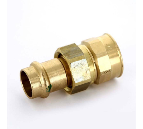 Муфта разъёмная пресс Viega Sanpress бронза 18x3/4 ВР 314910